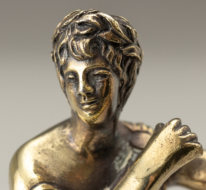 Fox Family Sterling Silver Gilt Figural Cast Candlesticks (Pair) - Charles Thomas Fox, George Fox